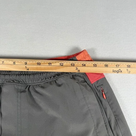 Bird Dogs Boom Men's Training Shorts Gray Orange Zipper Pockets Activewear - Picture 6 of 7